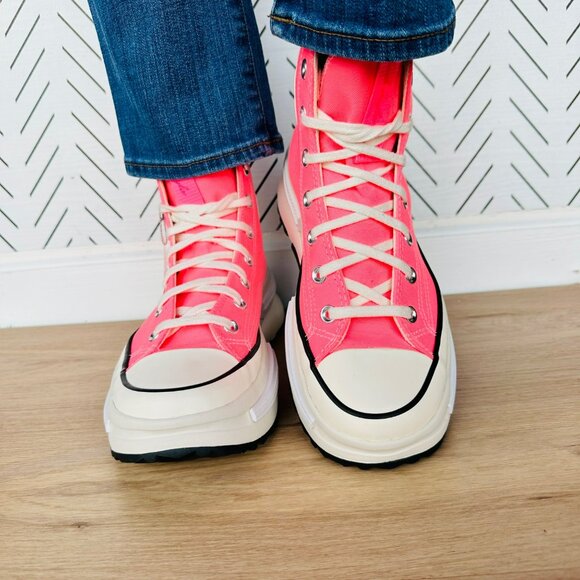 ⭐Converse Run Star Hike Legacy CX Hi Sz 8.5 Women Sneakers Electric Pink A05012C - Picture 4 of 13